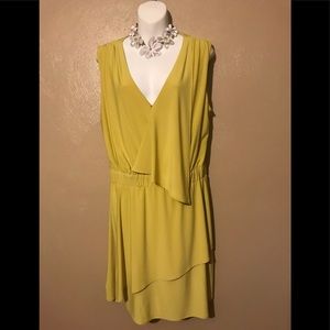 Just Taylor dress, yellow size 12.  Polyester